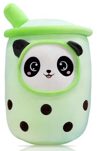 ZPSOSPZ Pillow Bubble Panda Milk Tea Cup Plush,Soft Toy,Doll Pillow,Cuddly Pillow Bolster Sofa Bed Pillow, Gift for Children Families Lovers Friends