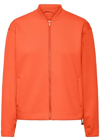 ICHI IHKate Damen Übergangsjacke Jacke Zip-Jacke mit Gummizug Reißverschluss Loose fit, Größe:L, Farbe:Fiesta (171564)