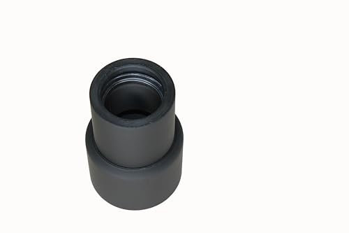 DRUCKKRAFT Adapter Ø 50 mm Spiralschlauch | Absaugschlauch | Werkstattabsaugung | Absauganlage | Absaugrohr | Schnellkupplung | Luftreiniger | Rauchabsaugung (Schlauch Rechtsgewinde, DN40 mit Muffe)