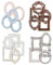 FOSDICK 40 Blätter Spitze Rahmen Scrapbook, Vintage Scrapbooking Papier, Vintage Hohle Geprägt Foto Rahmen Scrapbook Zubehör Papier, Vintage Scrapbooking Rahmen Papier für DIY Kunst Tagebuch Notizbuch