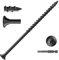 Wavanta 50Pcs Decking Screws, 4.8 x 100mm Black Wood Screws, Torx Drive Flat Head Screw, Rust Resistant Epoxy Coated, with T25 Torx Bit