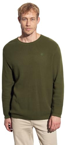 Street One MEN Herren Rundhals Strukturpullover