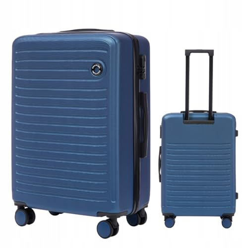 Wings Reisekoffer COOT 24 Zoll mittelgroßer Hartschalenkoffer mit Doppelrollen 360°, ABS+ Koffer mit Zahlenschloss 63 Liter