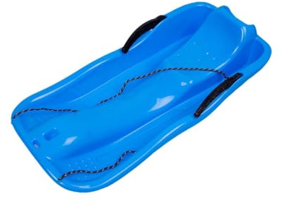 Zambuph Luge à Corde Robuste pour l'herbe et Le Sable, idéale pour la Descente en Famille. avec Freins et poignées, Bleu, 86 m x 40 m x 15 cm