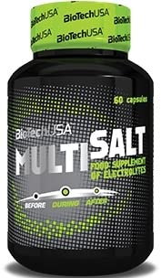 BioTechUSA MultiSalt | Elektrolytausgleich & Krampfreduktion | für Ausdauersportler | mit Natrium, Magnesium, Kalium und Chlorid | 60 Kapseln