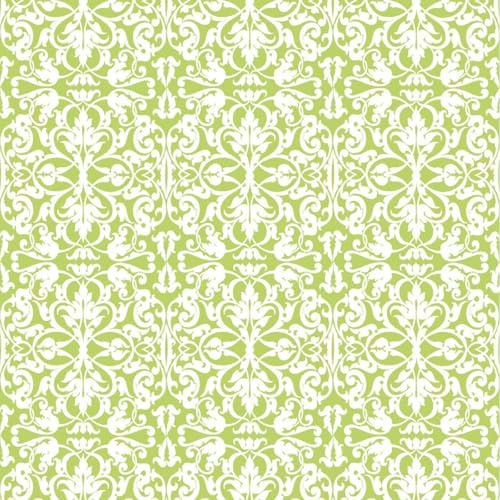 Sovie HOME Serviette LIVIA-ORNAMENTIK in Grün aus Linclass Airlaid, 40 x 40cm, 12 Stück, Ornamentdesign, elegante Stoffoptik, hochwertige Tischdeko für Feste & Events