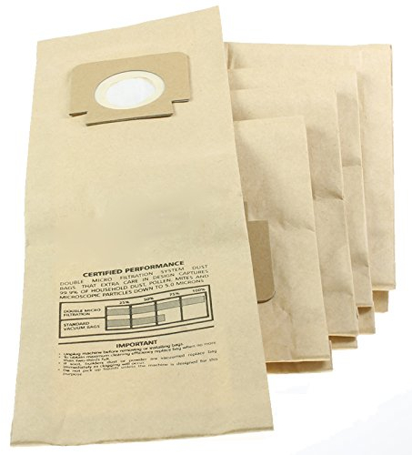 SPARES2GO H4 H18 Type Dust Bags for Hoover Turbopower 1/2 / 3 / Junior Turbomaster Turbolite (Pack of 5)