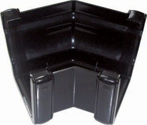 FloPlast Ogee Black 135 Degree External Gutter Angle