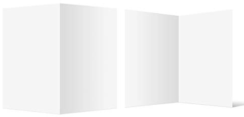 100 Blanko Klappkarten DIN A5 hoch 210x148mm Bilderdruckpapier 300g/qm Set Papier wählbar