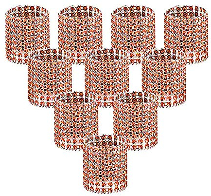 Anloo Serviettenringe, Roségold Bling Strass Diamant Serviettenschnallen für Tischdekoration, Hochzeit, Abendessen, Party, DIY Dekoration, Set mit 100 Stück