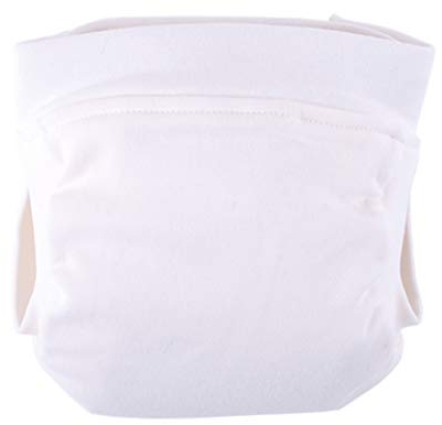 Popolini EasyFree All-in-3 Stoffwindel/Abhaltewindel für Windelfrei und Stoffwickler (Ecru, S (2,5-6kg))