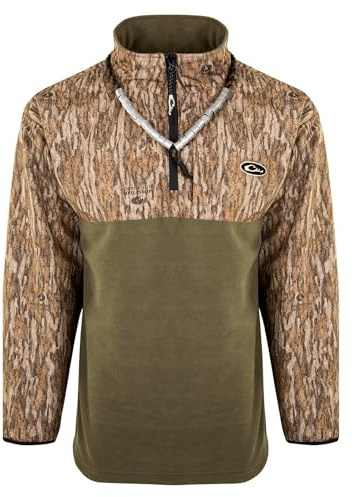 Drake Waterfowl Men's MST Quarter 1/4 Zip Refuge Eqwader Waterproof Windproof Breathable Resistant Outdoor Hunting Jacket