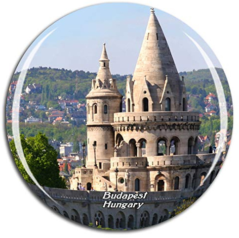 Weekino Ungarn Fischerbastei Budapest Kühlschrankmagnet 3D Kristallglas Touristische Stadtreise City Souvenir Collection Geschenk Starker Kühlschrank Aufkleber