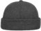 Lipodo Dockermütze Damen/Herren - Aus Wollmischung - Dockercap größenverstellbar - Gefüttert mit Fleece - One Size (54-60 cm) - Umschlagmütze mit Klettverschluss - Herbst/Winter anthrazit One Size