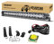RIGIDON 20 Zoll 50cm 90W Einzelne reihe Led lichtleiste kfz mit 12V kabelbaum kit, Led strahler spot offroad beleuchtung für Auto SUV ATV, Traktor, LKW, Fahrzeuge, 6000K Weiß led nebelscheinwerfer