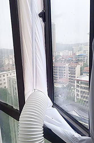 VOLIKRA Window Seal For Portable Air Conditioner Casement Window, Window Seal for AC Unit, Sealing AC Vent with Zip Waterproof (300 CM)
