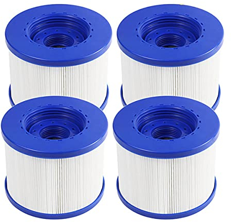 WuYan filtre Piscine intex,Cartouche Filtre à Vis Gonflabl De Vis 104mm,pour Clever Spa + Aquaparx + Aqua Spa + Costway + all Seasons + GoPlus + Wido And Others(Lot de 4)