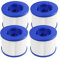 WuYan 4 Stück Schwimmbadfilter Doppelpack Ersatz Hot Tube Water Health Wave Spa104mm PET + Vlies Kompatibel mit Clever Spa
