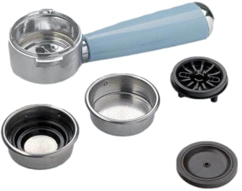 Generico kit braccetto + filtro cialde celeste adatto per macchina caffè ARIETE Vintage Retrò 1389