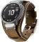 Leotop Bracelet Compatible avec Garmin Fenix 6X/6X Pro/5X/5X Plus/3/3HR/Saphir / D2/Foretrek 601/701/Quatix 3/Tactix Bravo Smartwatch, 26 mm Bracelet de Rechange Rapide en (Café)