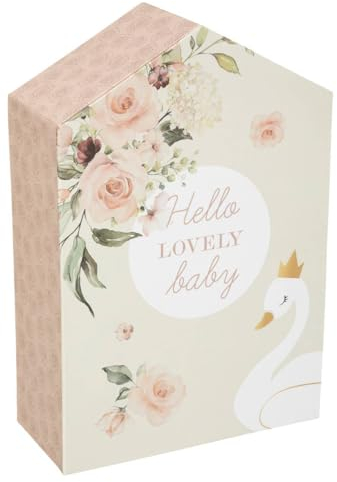Atmosphera - Geburtsset Haus Schwan H30-5 cm - Rosa
