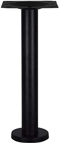 TXXMM Tischbeine Edelstahl Esstisch Beine Restaurant Goldbeschichtete Tischbeine Benutzerdefinierte Theke Schrank Säulenhalter Eisen-Basis aus Gusseisen (Color : Black)