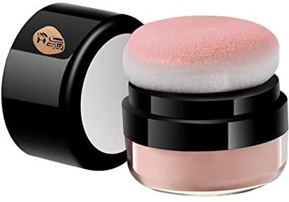 Leling Rouge Puder, Pinsel Puder, Luftkissen Rouge, Puder Rouge Gesichtszüge Formen, Puderrouge Mit Pinsel Konturieren, Betonen,wangen Rouge Palette Mit Langanhaltendem Samt-Finish, Weicher Farbe