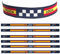 ADCSHOP Pack de 6 Pulseras de la Policía Local de España. imagen en sublimación, resistentes. miden 30 x 1,4 cms. anudables y ajustables.. Unisex – coleccionable fuerzas de seguridad