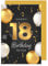 Edition Seidel Premium Glückwunschkarte zum 18. Geburtstag mit Umschlag. Geburtstagskarte Grusskarte Billet Luftballons Karte Happy Birthday Mann Frau Teenager (GZ351-18 SW023)