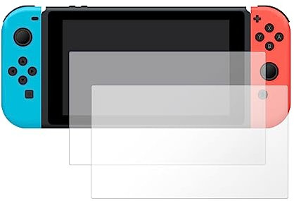 Bothfox Lot de 2 protections d'écran en verre trempé pour Nintendo Switch OLED - Protection d'écran en verre trempé ultra résistant - Dureté 9H - Anti-rayures - Sans bulles