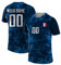 Yolovi Personalisiertes Fussballtrikot mit Namen Nummer Drucken Nationalflagge Sport Casual Trikots Fussballshirts für Herren Damen Jugendliche France