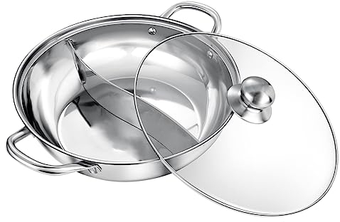 OQHAIR 1 Set Mandarin Duck Hot Pot Chocolate Fondue Korean Cookware Clear Dividers Shabu Hot Pot Shabu Shabu Pan Electric Hot Pot Chinese Style Hot Pot Kitchen Accessory Dual Hot Pot Food