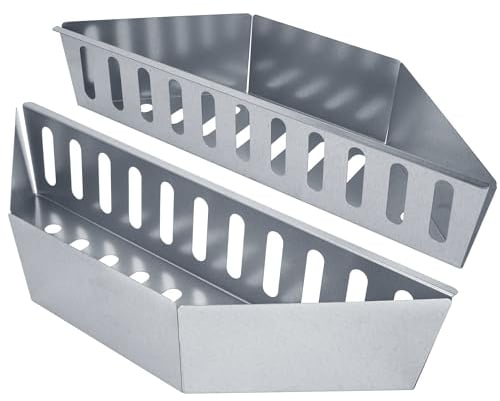 Kohlekorb, kompatibel mit 55,9 cm Weber Holzkohlegrills und anderen ähnlich großen Modellen, Kohleablage für Grill (2 Stück)