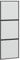 vidaXL Puerta corredera vidrio templado y aluminio negra 76x205 cm