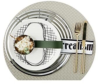 Ensemble de Vaisselle, Croix Blanche Noire Lignes géométriques Steak Assiette en céramique ménage hôtel Restaurant décor Ensemble de Vaisselle occidentale Fournitures