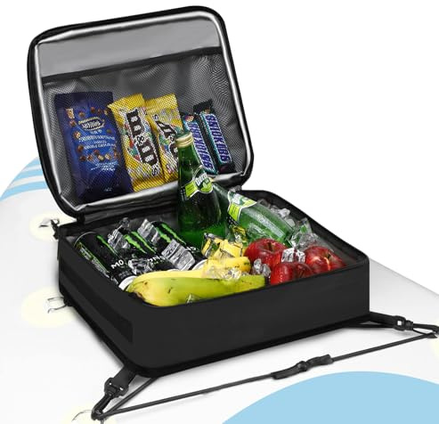 WITSTEP Paddle Board Cooler Bag, Waterproof Surf Sup Deck Cooler Bag Insulated Leakproof 10 Cans, Sup Paddle Board Accessories Bag for Stand Up Paddleboard and Kayak