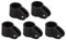 Dilwe Bimini Top Eye End CapBoot Bimini Top Fitting Slide Cap, Marine Pipe Eye End CapBootsabdeckungen (1(25mm))