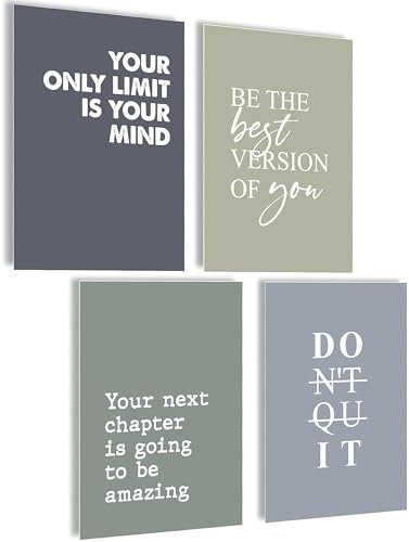 mojoliving Motivation Poster Motivationsbilder Bilder Büro Bilder Poster Aesthetic Fitness Growth Mindset Gym Deko Büro Dekoration Badezimmer Küche Bilder