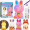 Paint Your Own Bunny Lamp Kit, Art Supplies Arts & Crafts Kit, Painting kit for Kids 6-12, Arts and Crafts for Kids Ages 8-12, Toys Girls Boy Birthday Easter Gift Ages 6 7 8 9 10 11 12+