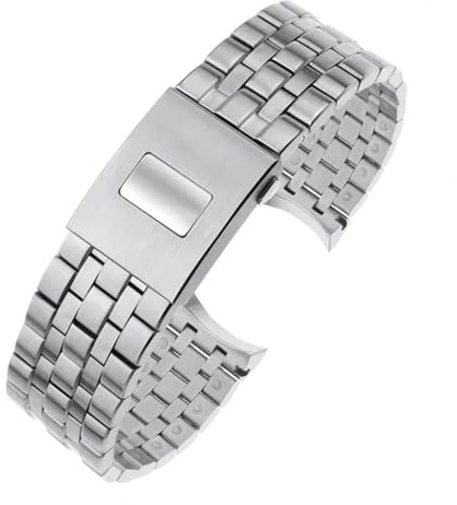 GAFNED Für IWC Pilot Armband Mark 17 18 Little Prince IW377717 Uhrenarmband 20 mm 21 mm Edelstahl-Uhrenarmband(21mm)