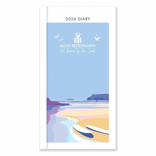 Becky Bettesworth, British Coastlines Deluxe Slim Diary 2026, Gift