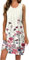 Robe Femme Ete, Robe Boheme Chic Fleurie Robe Mi Longue Fluide Chic Et Elegant Femme sans Manches Robe Boheme Col Rond Pas Cher Femme Vente en Ligne Marque Robe Violet Clair S