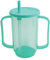 Drinking Beaker Cups Beakers for Elderly Sippy Cup Bottle for Disabled Adults Mug Sippy Cups with Easy Grip Handles Anti Splash Spout and Travel Lid 400ml Green Travel Mug (B)