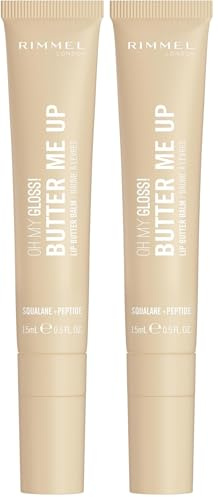 Rimmel London Oh My Gloss Butter Me Up Lippenbalsam, Vanilla Frost 000, 15 ml (Packung mit 2)