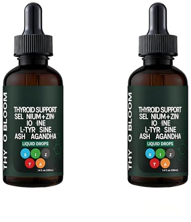 Thyroid Drops, Enhanced Energy & Focus, 120ml,2pcs