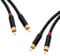Star-Quad RCA Stereo Pair. Twin Phono. Van Damme Audio Cable. 2 Gold Plated RCAs (4m, Black)