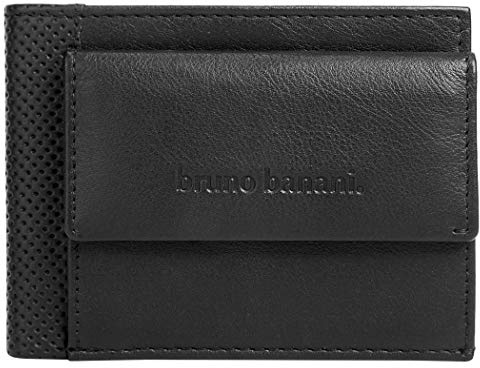 BRUNO BANANI Geldbörse ECHT LEDER schwarz Herren, Damen 019123
