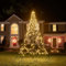 Fairybell LED-Weihnachtsbaum für draussen - 3 Meter - 480 LEDs - Weihnachtsbaum inklusive Mast - Warmweiss