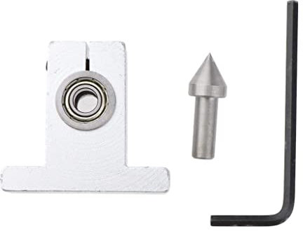 Live Bearing Tailstock Center Thimble Drill Bit & Wrench for Mini Wood Lathe