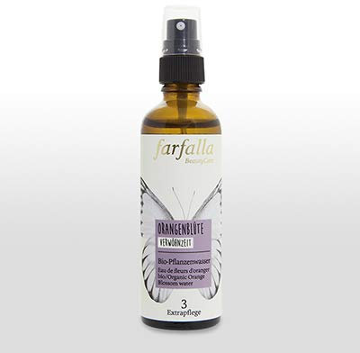 Bio-Pflanzenwasser Orangenblüte 75ml farfalla
